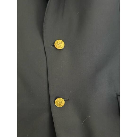 Brooks Brothers 346 Navy Blue Single Breasted 2 Gold Buttons Classic Blazer, 40R - Picture 2 of 9